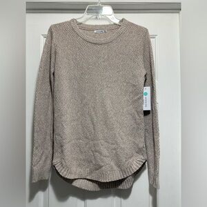 Pink Clover Women's Taupe Crew Neck Sweater
